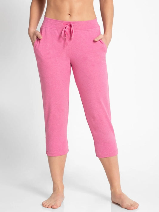 Jockey Pink Capri Pants for Women #1300 [New Fit]