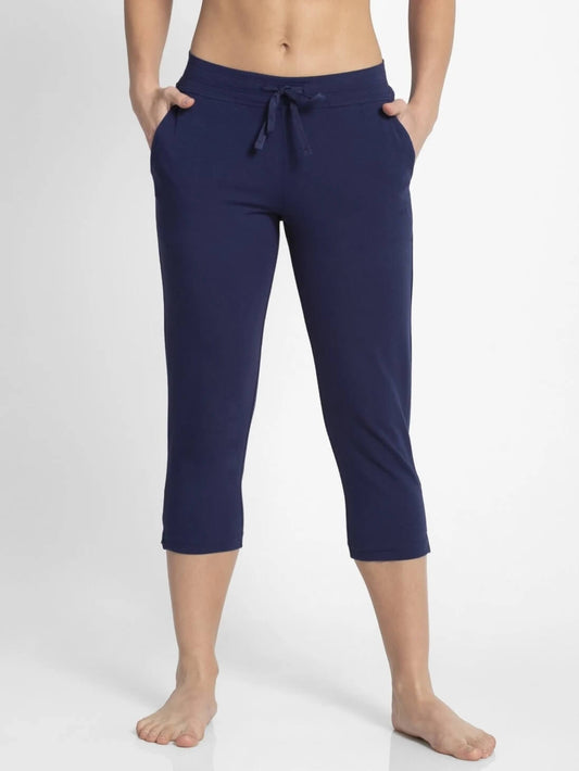 Jockey Blue Capri Pants for Women #1300 [New Fit]
