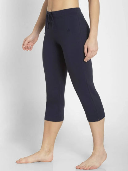 Jockey Navy Capri Pants for Women #1300 [New Fit]