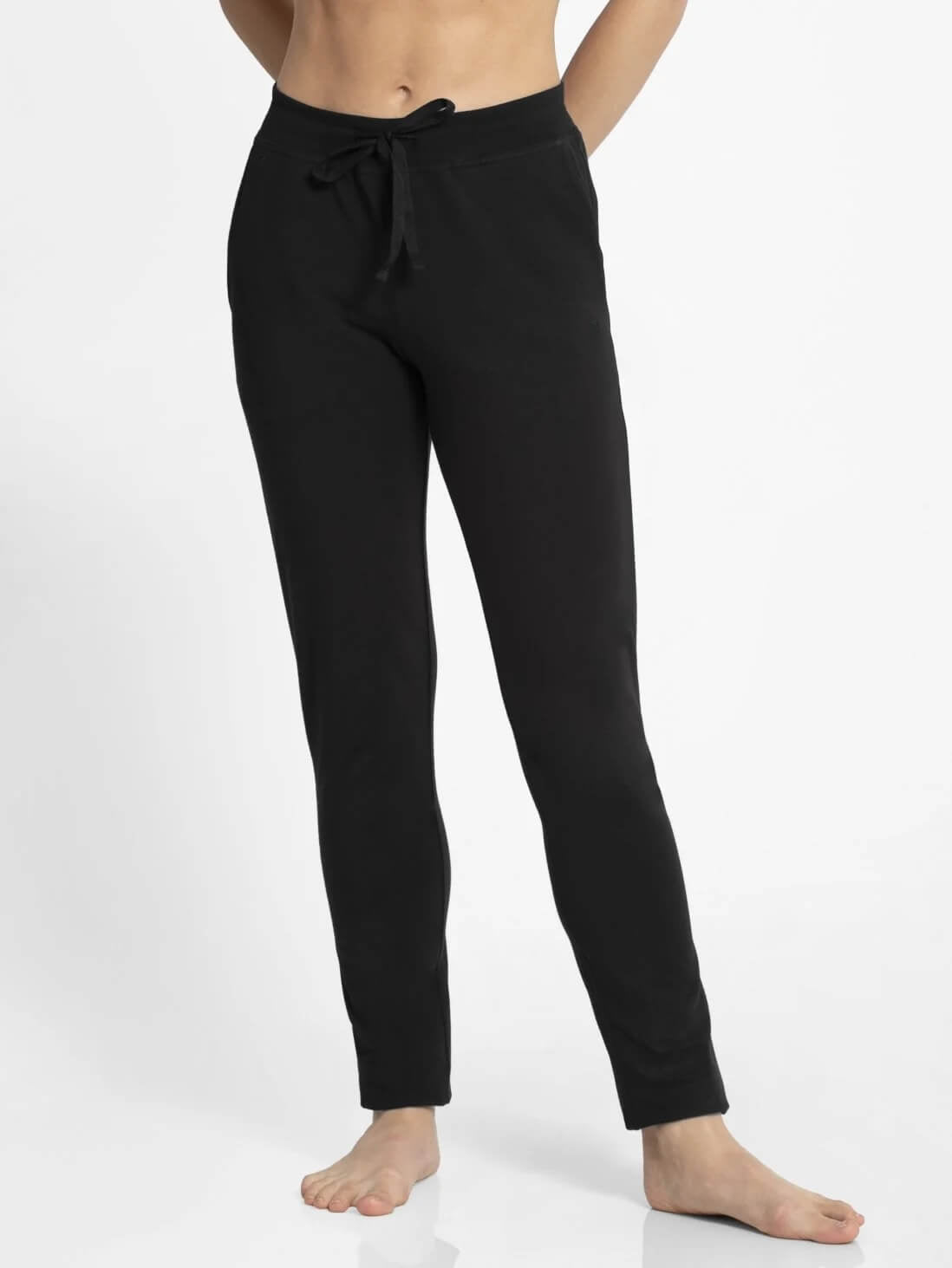 Jockey Black Lounge Pants for Women #1301 [New Fit]