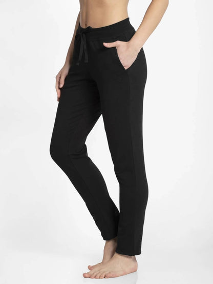 Jockey Black Lounge Pants for Women #1301 [New Fit]