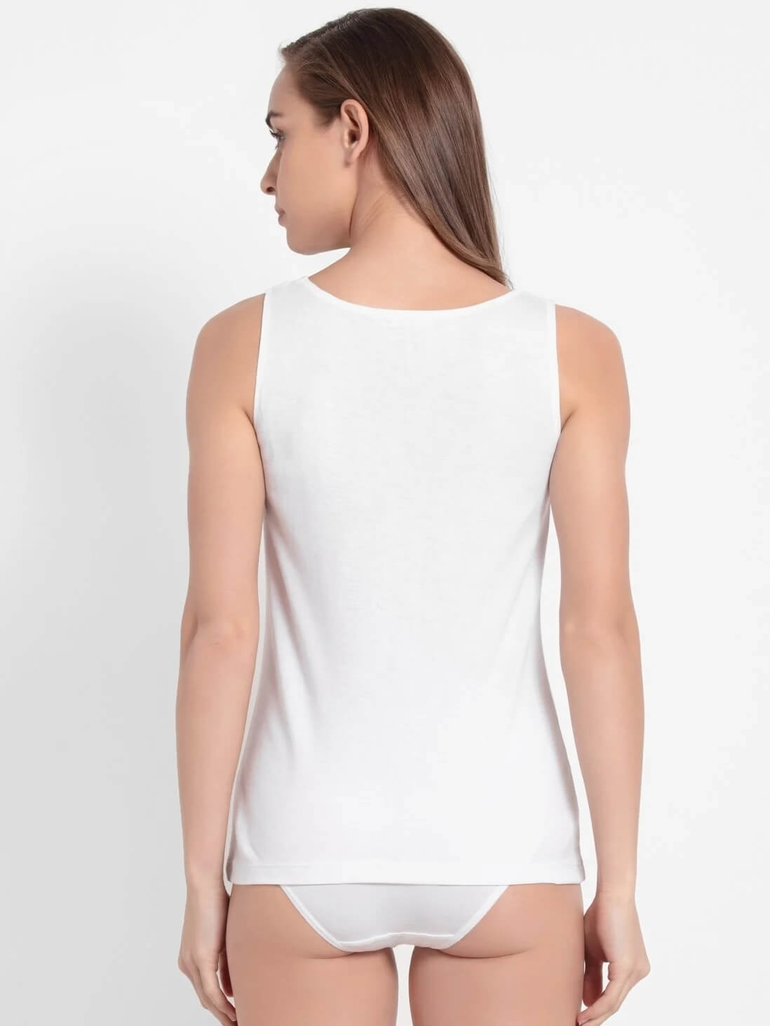 Jockey White Tank Top for Women #1535