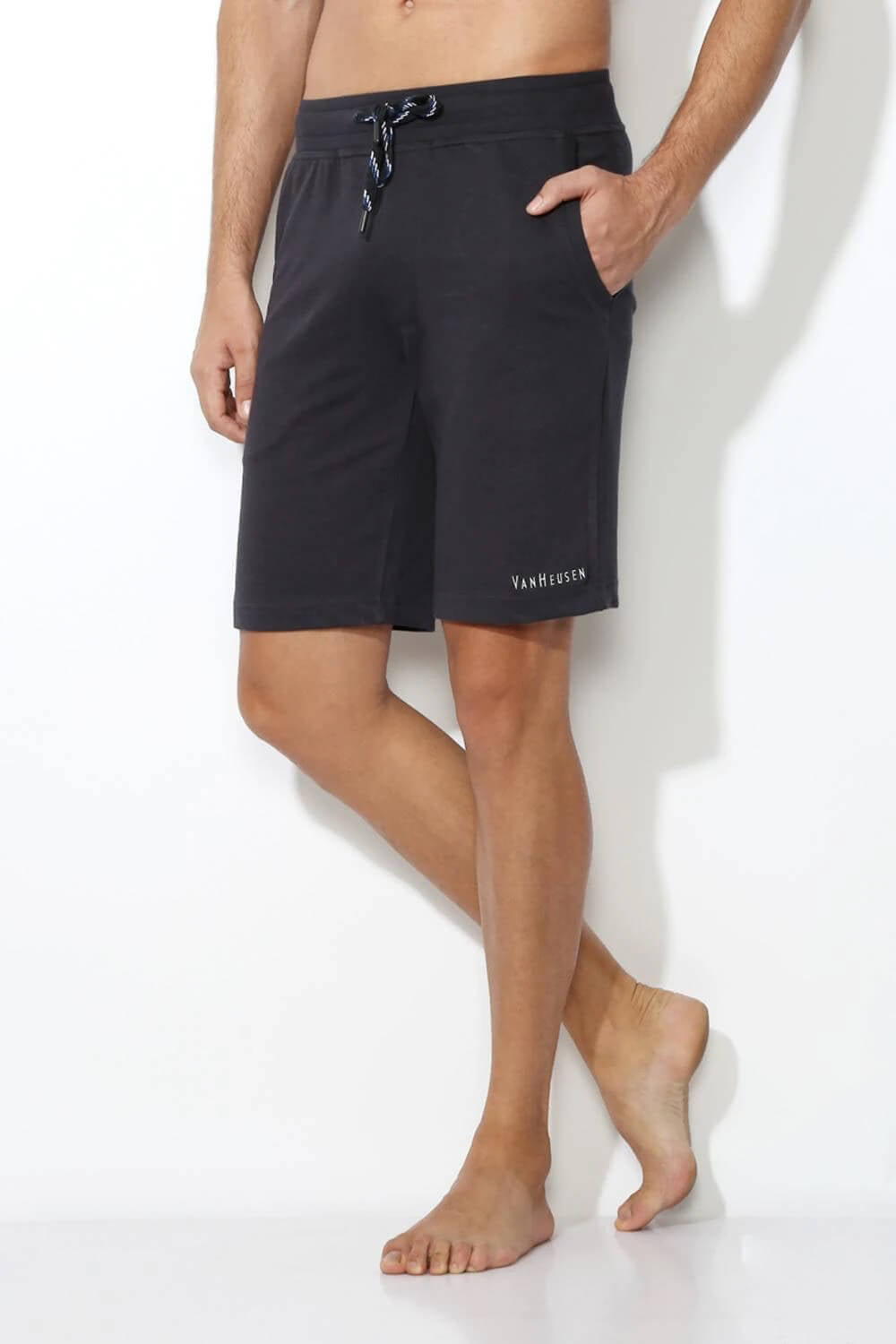 Van Heusen Graphite Knit Shorts for Men #50001