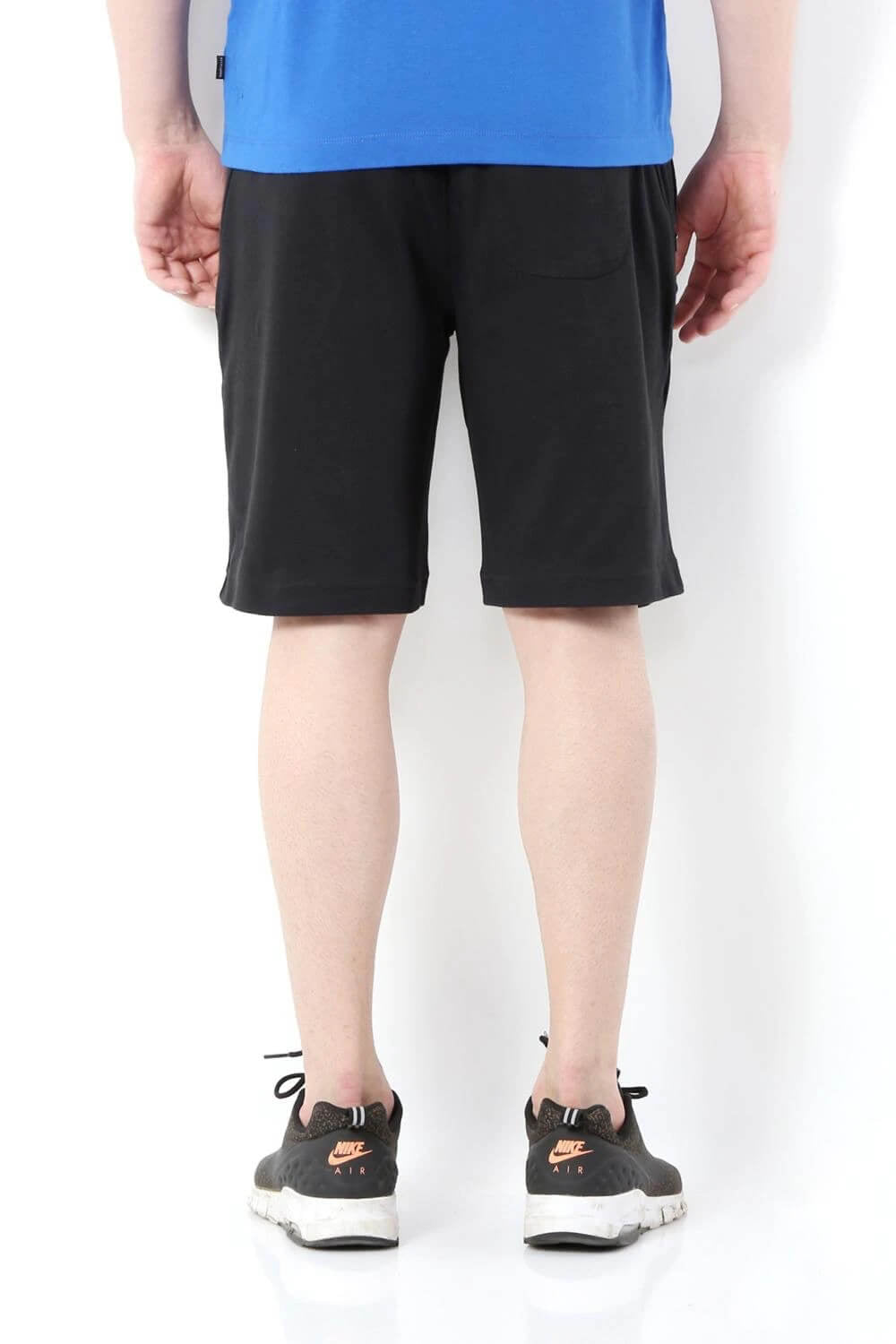 Van Heusen Black Knit Shorts for Men #50002
