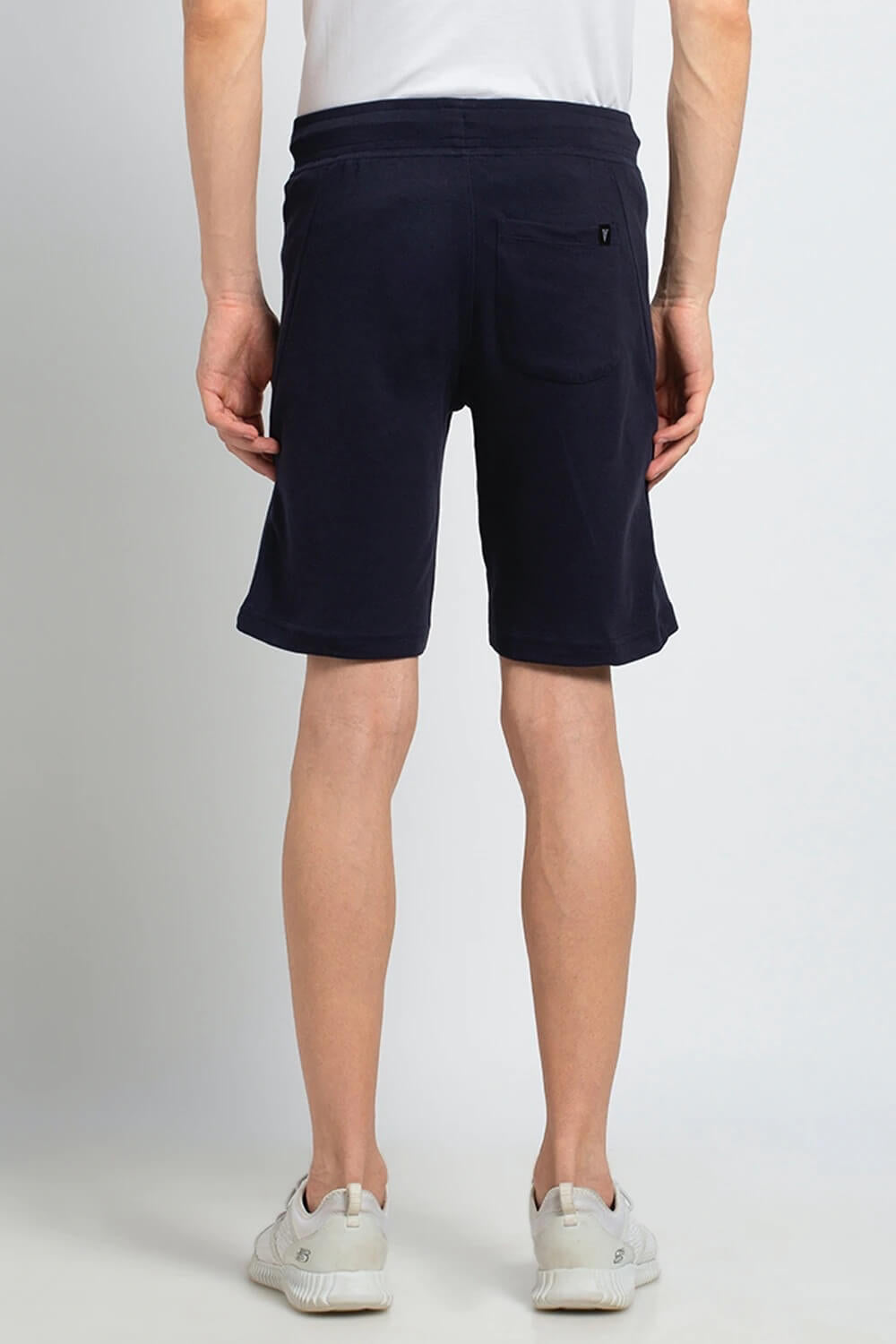 Van Heusen Navy Knit Shorts for Men #50002