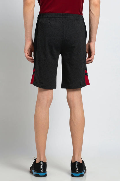 Van Heusen Charcoal Knit Shorts for Men #50006