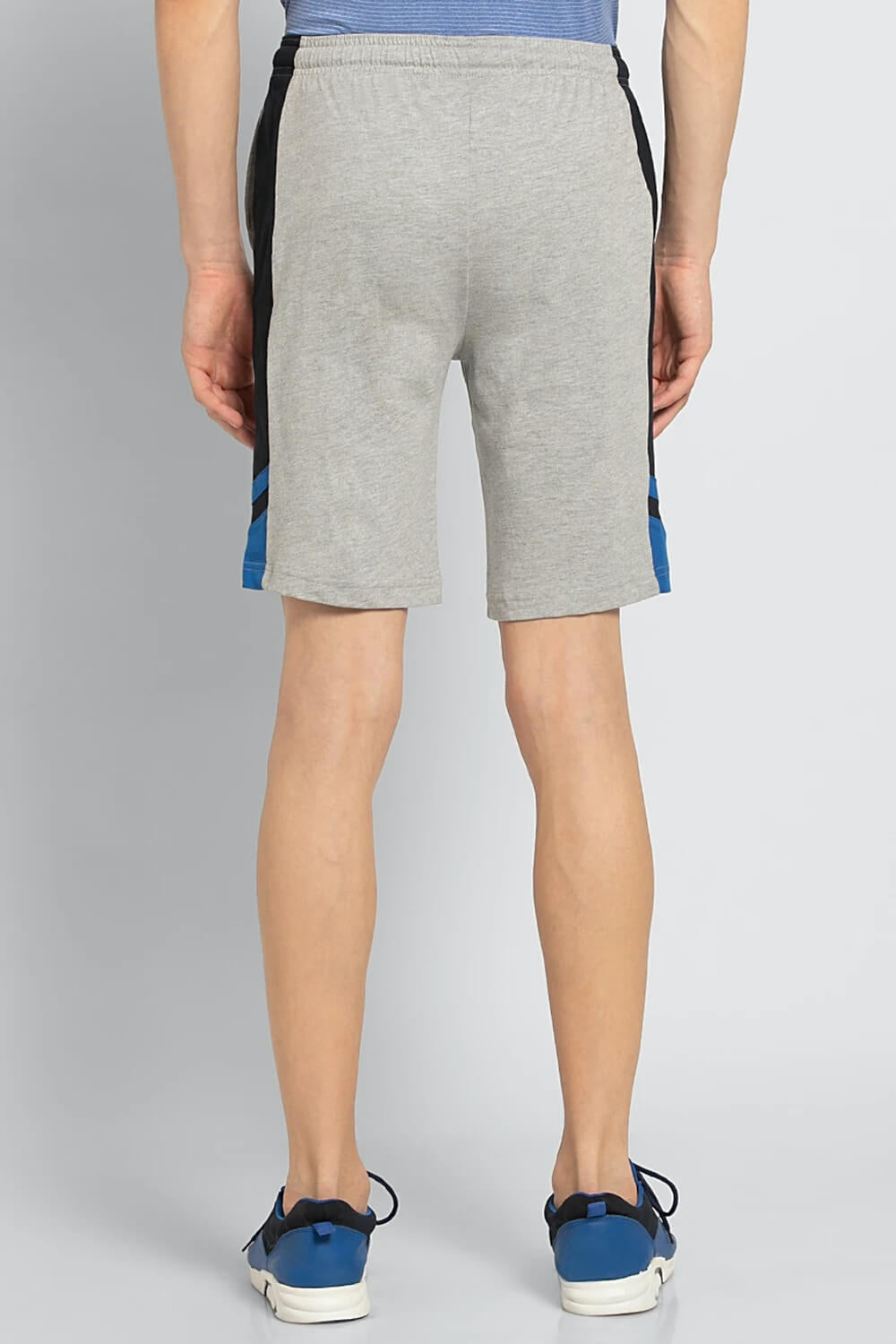 Van Heusen Grey Knit Shorts for Men #50006