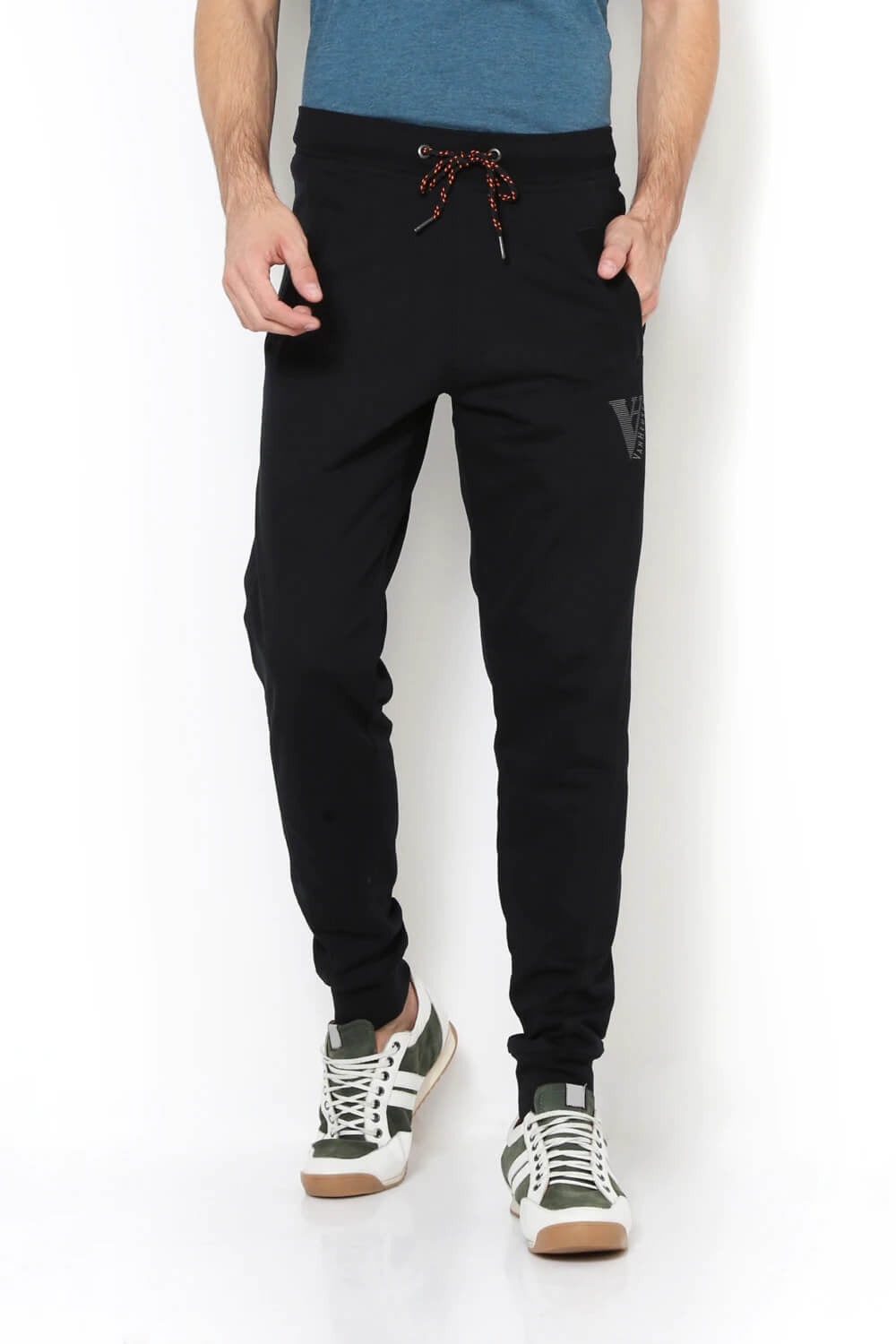 Van Heusen Black Jogger for Men #50044