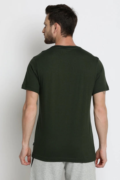 Van Heusen Green Tshirt for Men #60021
