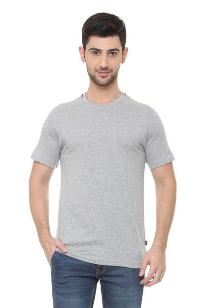 Van Heusen Grey Melange Tshirt for Men #60021