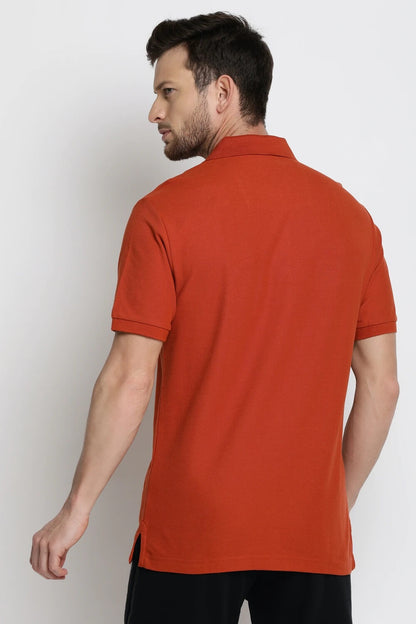 Van Heusen Orange Polo Tshirt for Men #60032