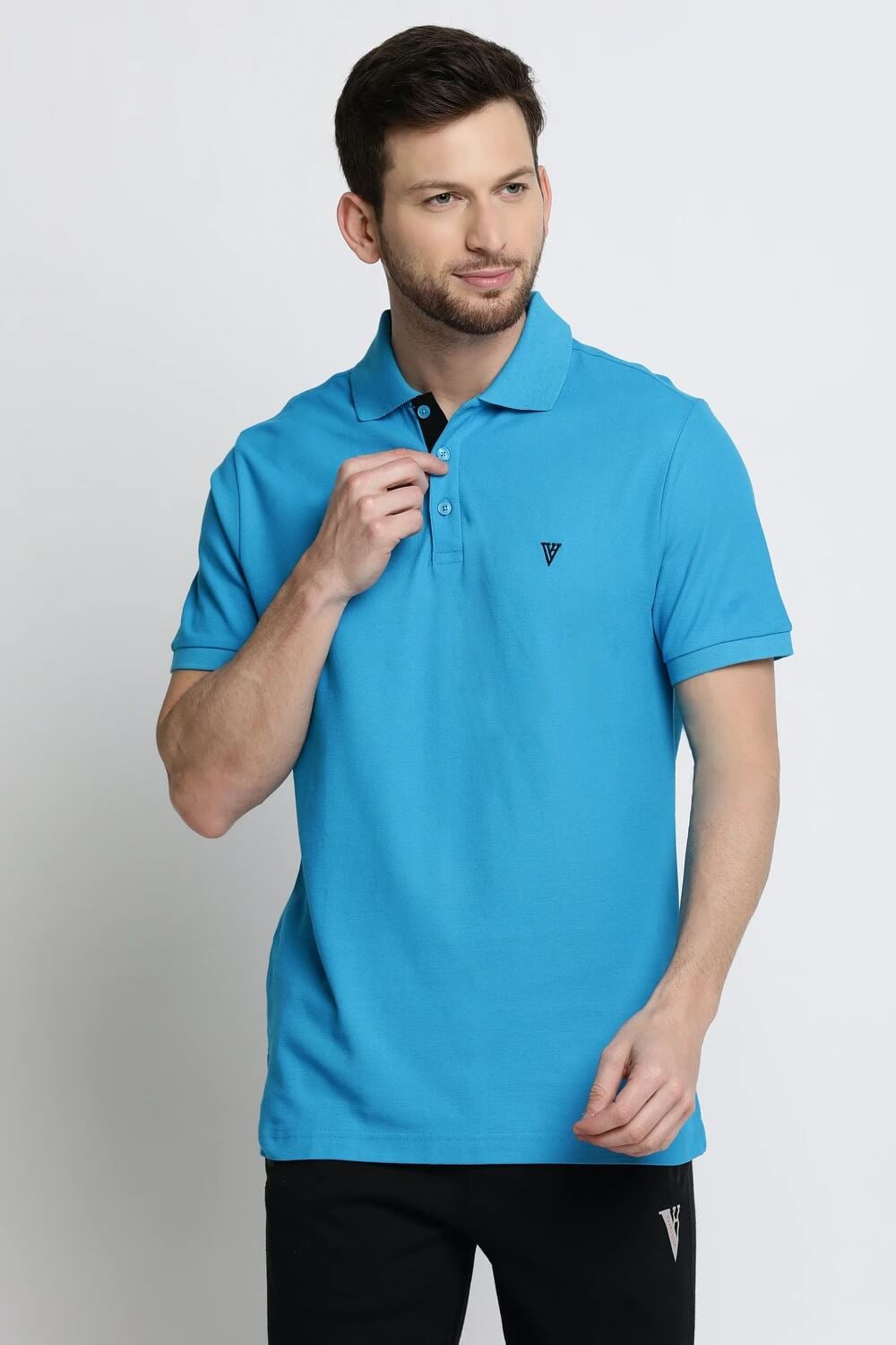 Van Heusen Blue Polo Tshirt for Men #60032