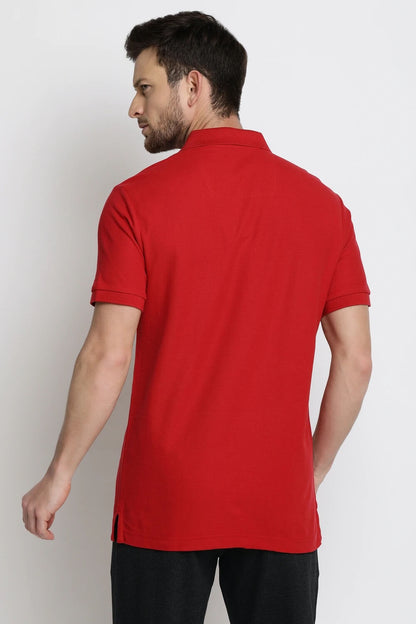 Van Heusen Red Polo Tshirt for Men #60032