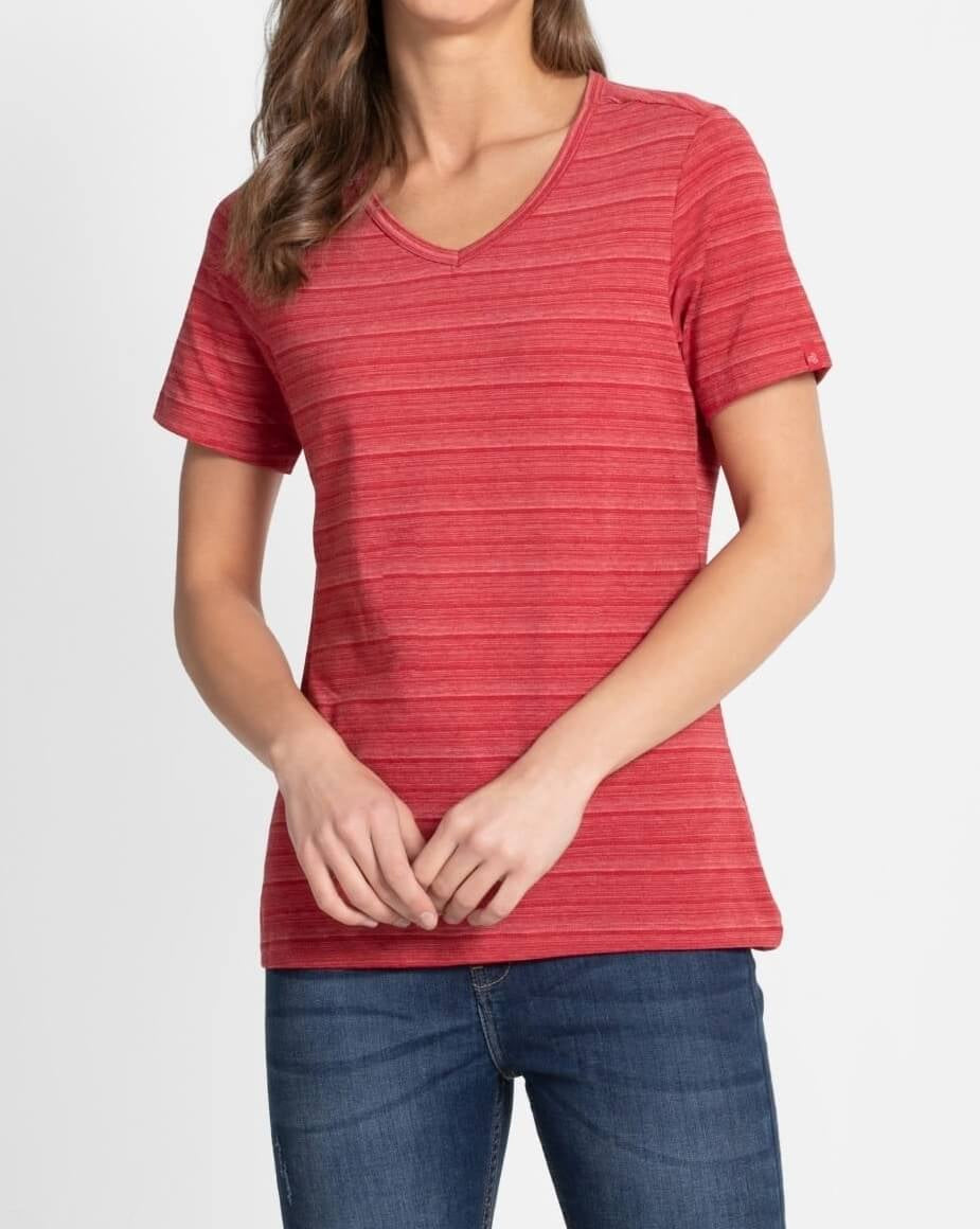 Jockey Red V-Neck Tshirt for Women #AW10 – Route2Fashion