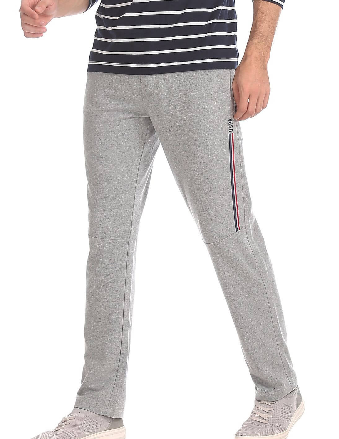 U S Polo Assn Grey Track Pant #I673