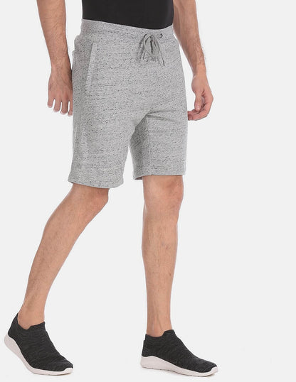 U S Polo Assn Grey Textured Shorts #I676