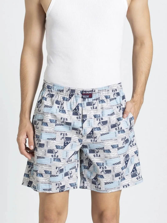 Jockey Assorted Printed Boxer Shorts for Men #US57 [Pack of 2]
