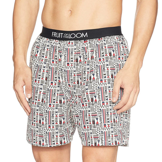 Fruit of the Loom Pack of 2 Assorted Print Boxer for Men MBS03