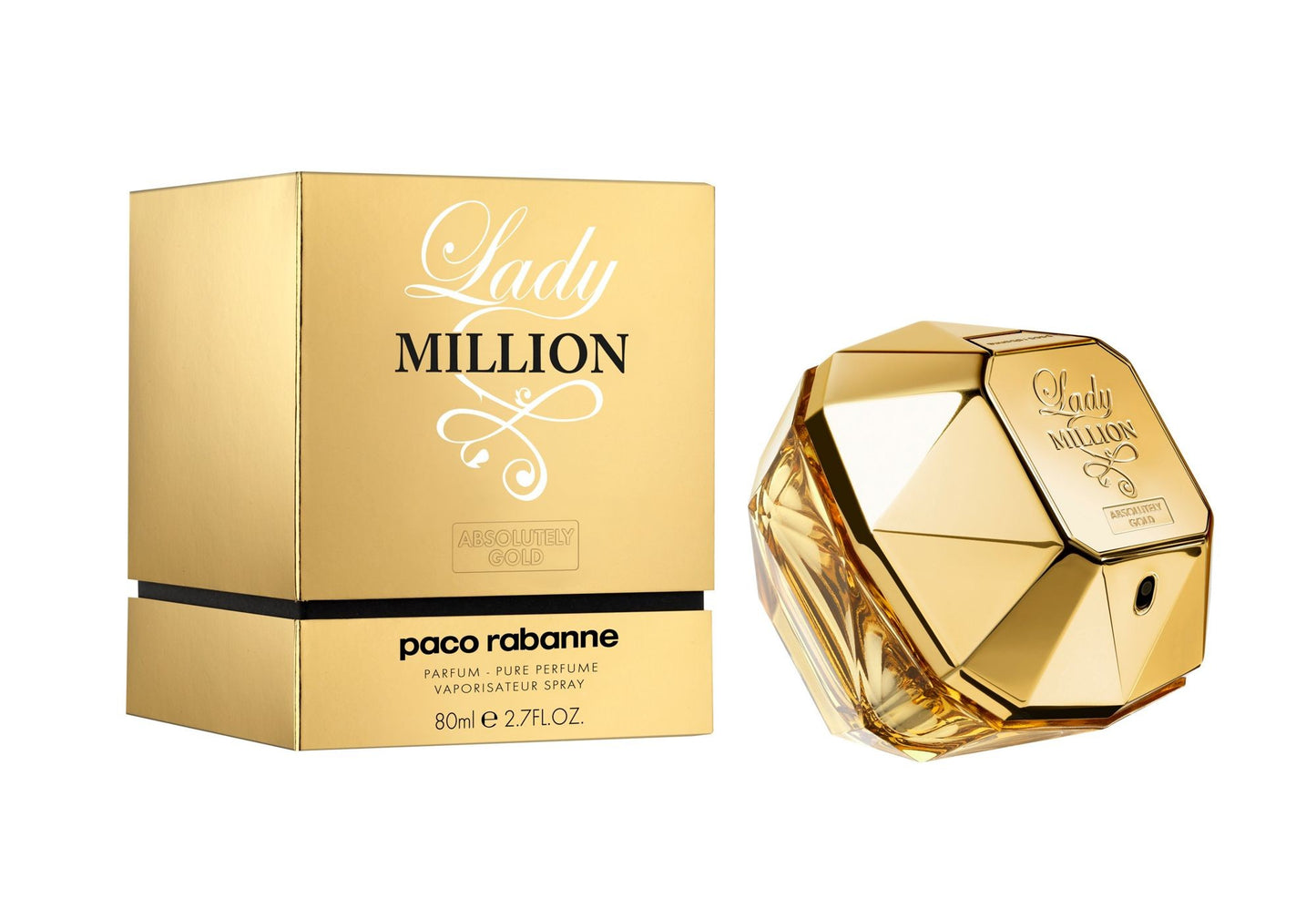 Paco Rabanne Lady Million Absolutely Gold for Women 80ml EDP