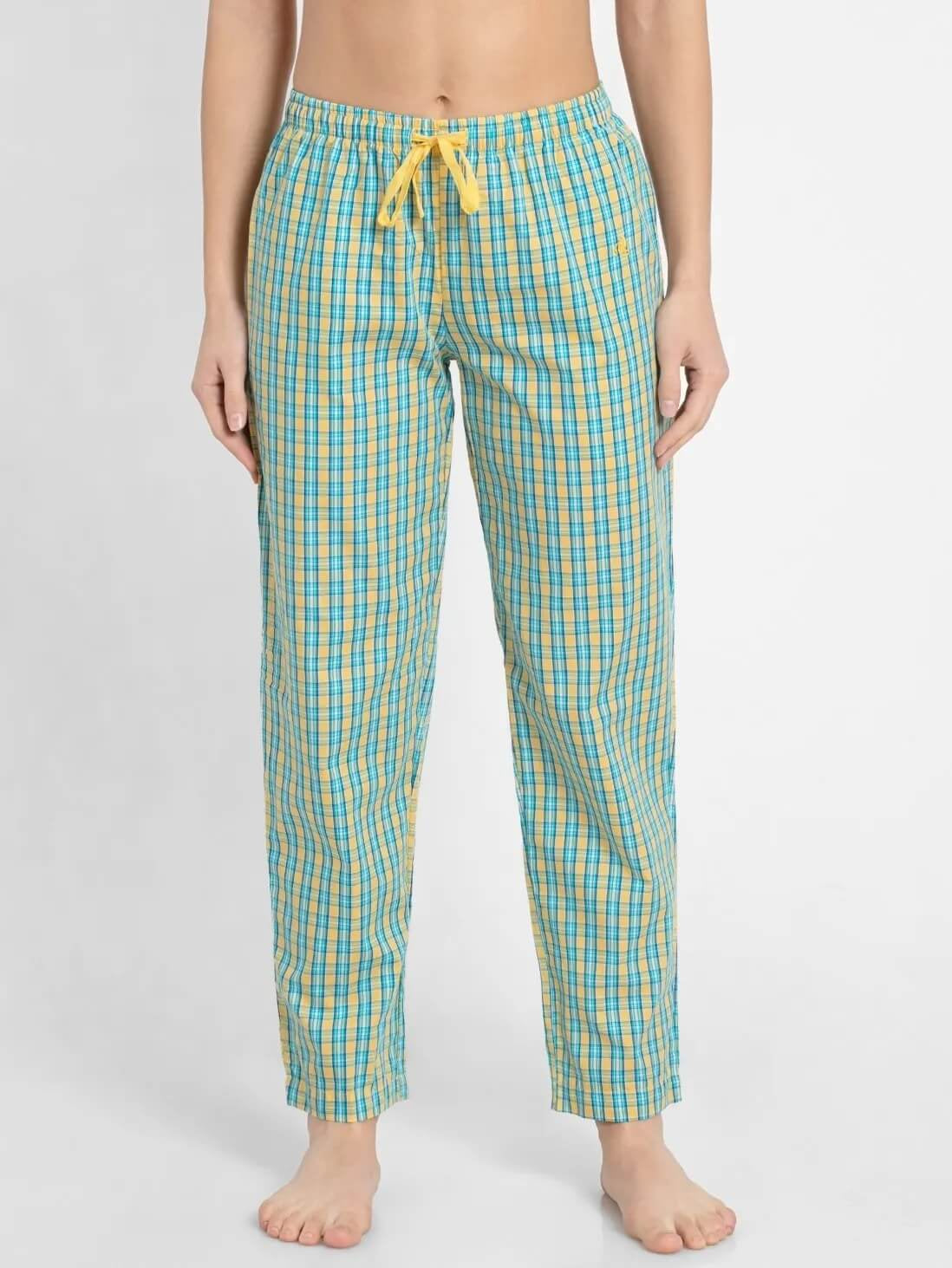 Jockey Banana Checkered Pyjama for Women #RX06