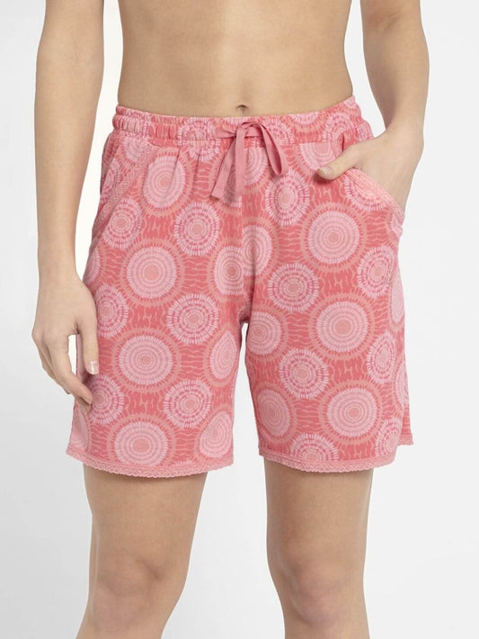 Jockey Peach Print Shorts for Women #RX10