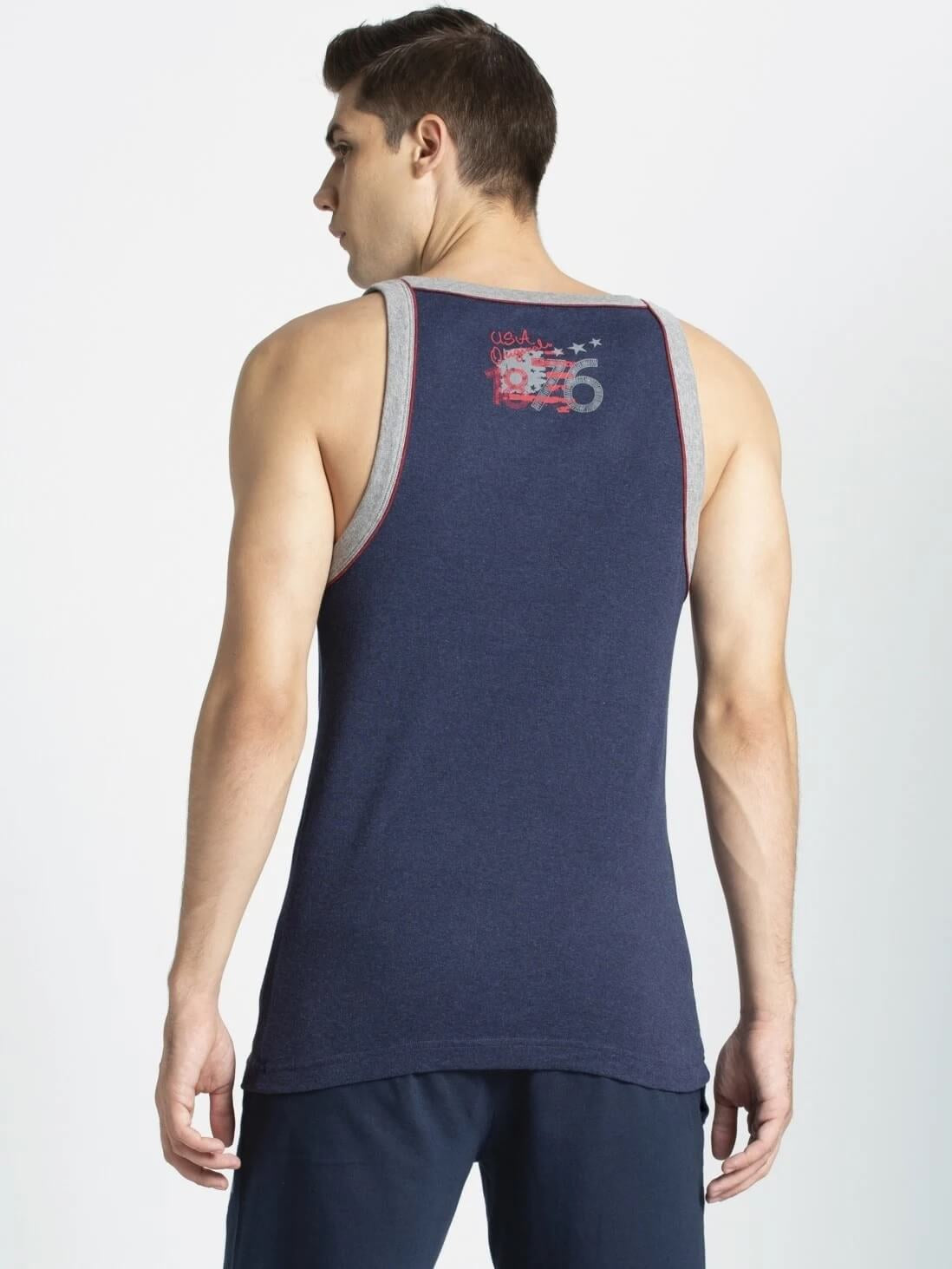 Jockey Ink Blue USA Originals Vest #US54