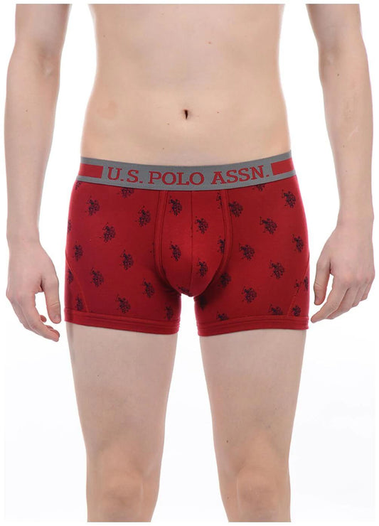 U S Polo Assn Red Printed Trunk for Men #I112
